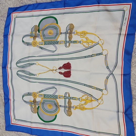 Authentic Celine silk scarf - Picture 3 of 7